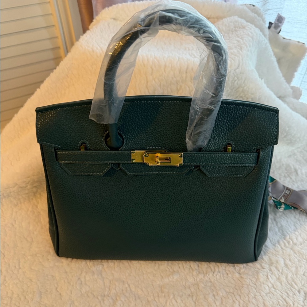 Elegant Green Handbag Birkin